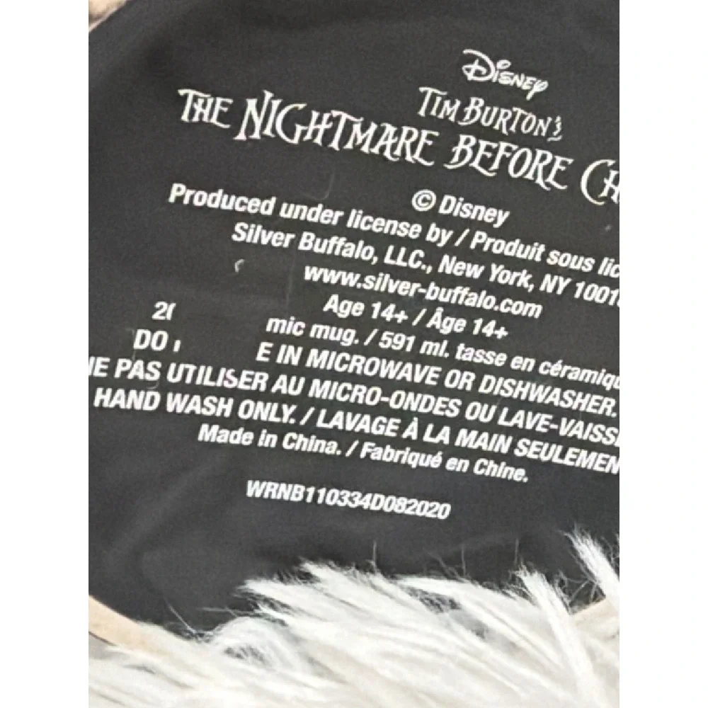 The Nightmare Before Christmas Mug Glow‎ in the Dark Jack Skellington NWT